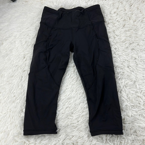 Lululemon Crops Black *pockets* - Picture 1 of 6